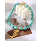 Vacation Style Fishbone Pendant Necklace Women Beaded Stainless Steel Chain Collar Jewelry Beach Surfing Casual Female Jewelry