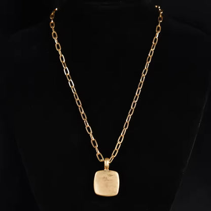 Thick Stainless Steel Necklace For Women Fashionable Exaggerated Necklace With Adjustable Chain Jewelry Birthday Party Gift