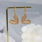 New Office Style 5A Zircon Heart Earrings Fashion Heart Shaped Zircon Stud Earrings Women Daily Jewelry