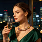Thick Stainless Steel Necklace For Women Fashionable Exaggerated Necklace With Adjustable Chain Jewelry Birthday Party Gift
